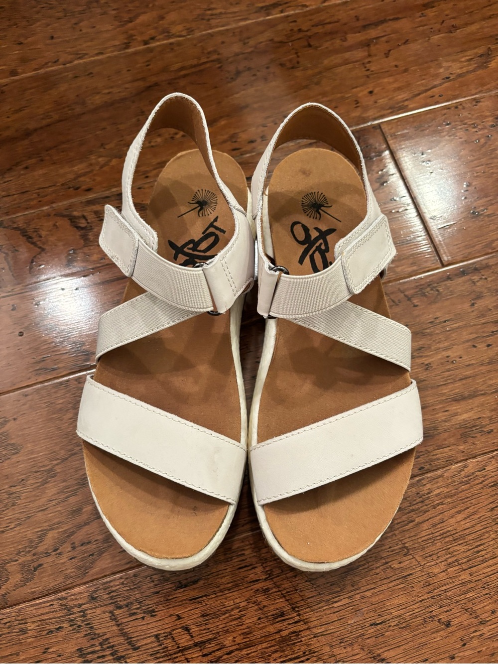 OTBT Women's Light Beige Strappy Sandals